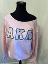 AKA loose neck sweatshirt