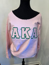 AKA loose neck sweatshirt