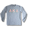 AKA L/SLV T-shirt 3D letters