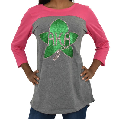 AKA Raglan T-shirt with Ivy