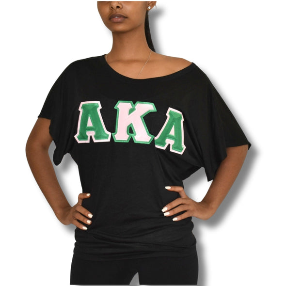 AKA Dolman Sleeve with Twill Letters