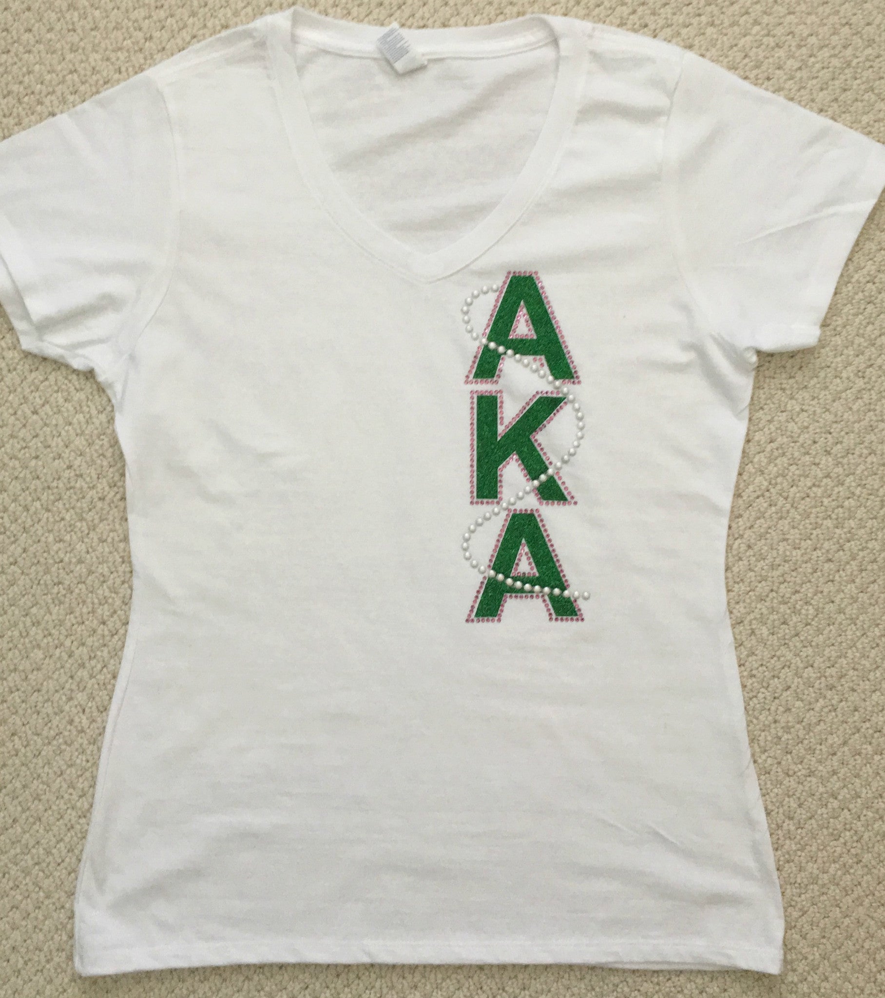 AKA White Monogram T-shirt